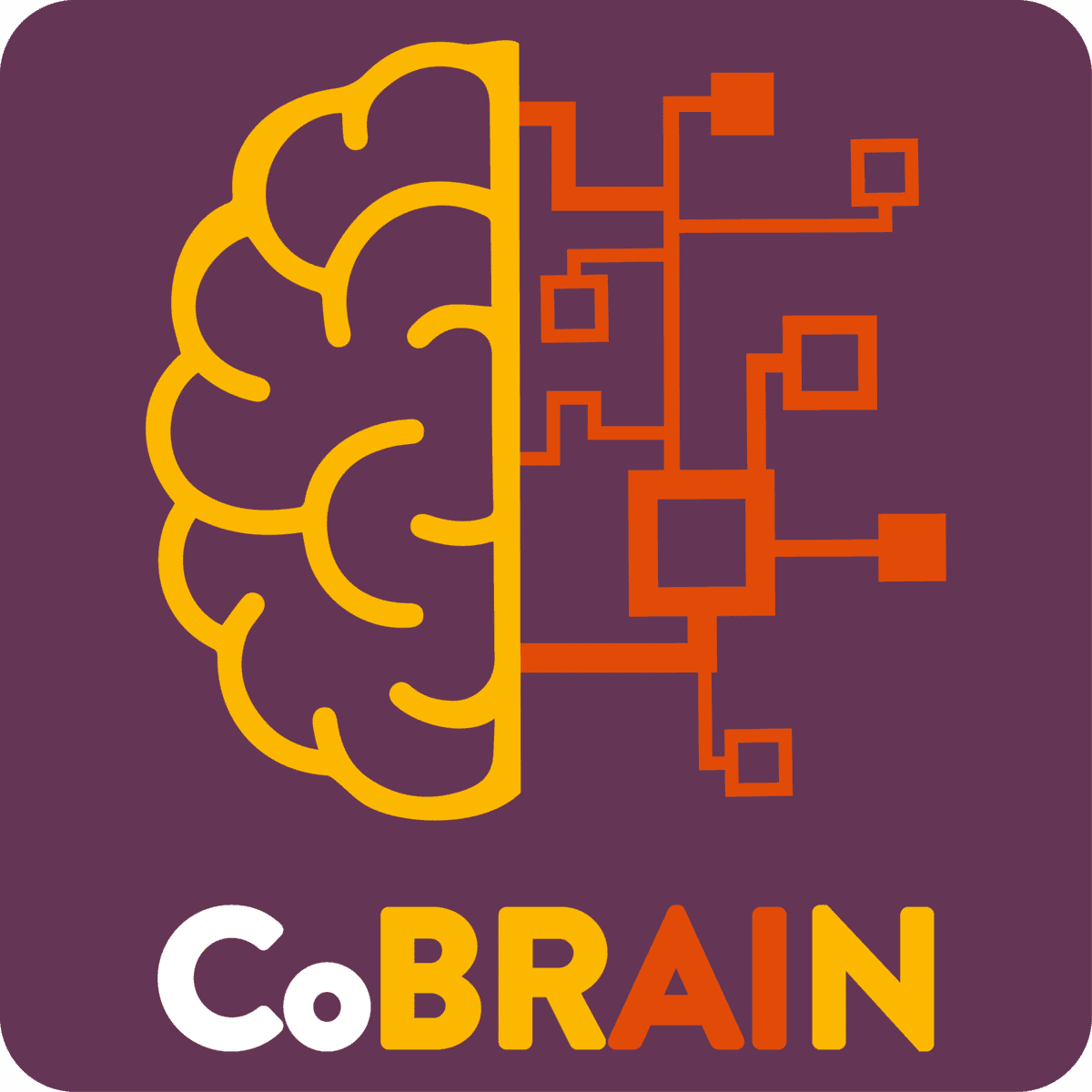cobrain logo purple bkg
